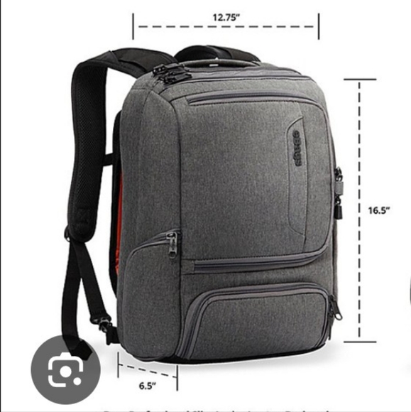 eBags Professional Slim Jr Laptop Backpack Heathered Graphite